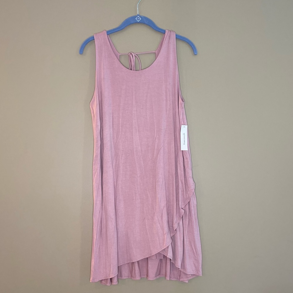 NWT pink tank dress size Large